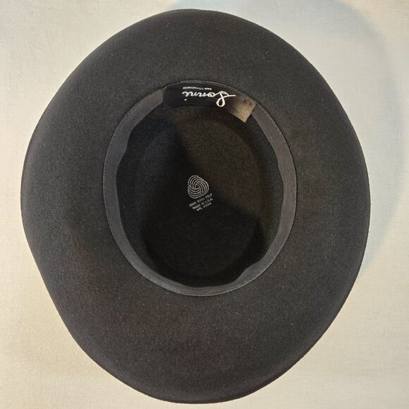 USA Vintage SONNI SAN FRANCISCO Festival Artsy Black 100% Wool Felt Women's HAT. - Picture 12 of 17